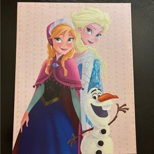 Frozen Canvas Art with Elsa, Anna, and Olaf